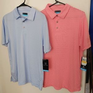 2 PGA Tour Golf Polos Men's Small